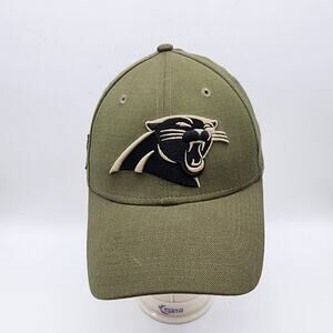 Carolina Panthers Support Troops Fitted Hat Adult Small Medium Green 39Thirty